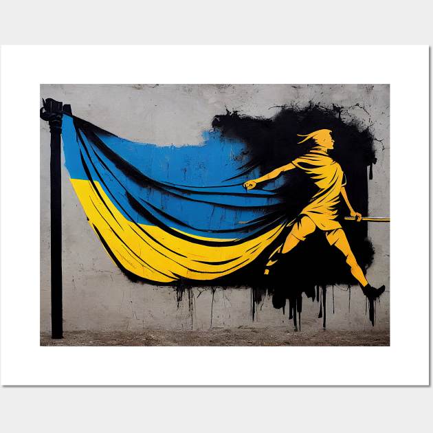 Stand With Ukraine #2 Wall Art by MorningPanda